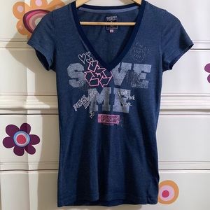 Victoria’s Secret Blue T Shirt 2009